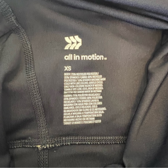 All In Motion Black Unitard/Onesie/Jumpsuit XS - Picture 8 of 9